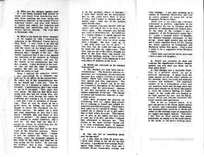 Flyer Produced by the Juan Farinas Defense Committee, 1972 thumbnail page 2