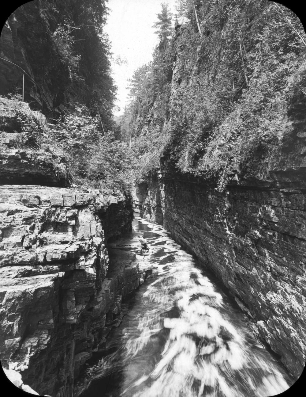 Upper Flume in Ausable Chasm, before 1911 page 1