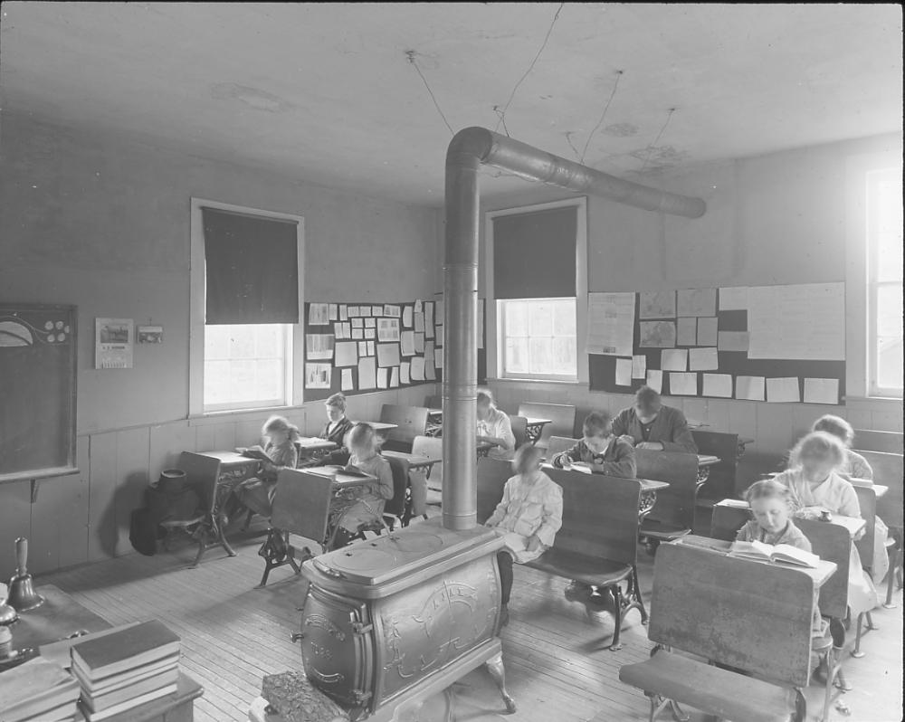 School Interior, Near Princetown, c. 1900 page 1
