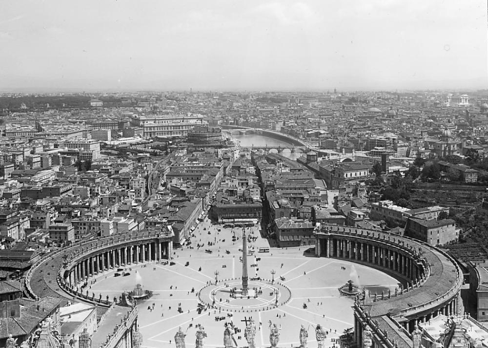 View of Rome, Italy from the Dome of St. Peter's Basilica, 1925 page 1