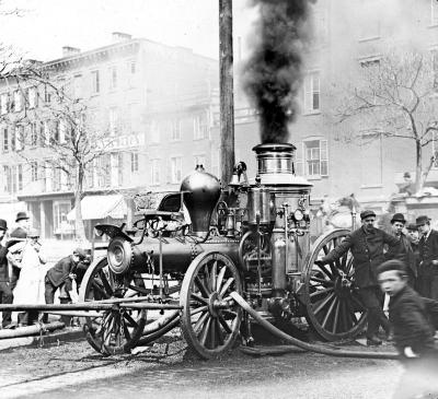 Load Fire Engine, New York City, c. 1900 in Main Document Viewer