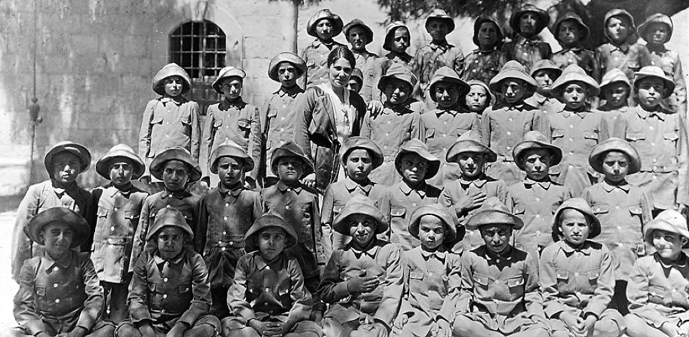 Armenian Orphans, Jerusalem, Palestine, 1918 page 1