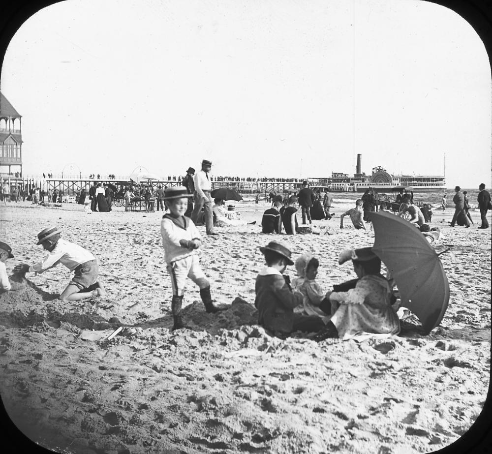Children Playing on Beach, Coney Island, c. 1900 page 1