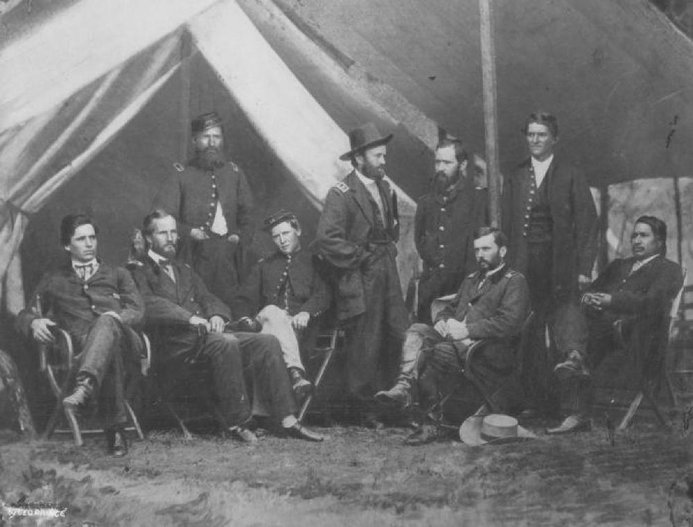 General Ulysses S. Grant and General Ely S. Parker (Tonawanda Seneca Sachem), c. 1860 page 1