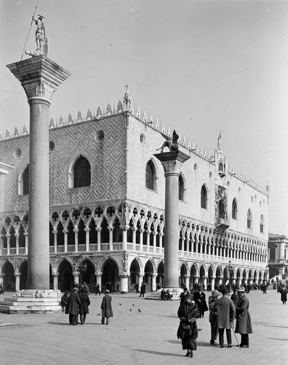 Two Columns of Piazzetta and Doges Palace, Venice, Italy, 1924 page 1
