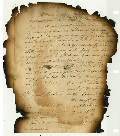 Deposition Regarding Runaway Slave in Vermont Militia, April 20, 1782 thumbnail page 8