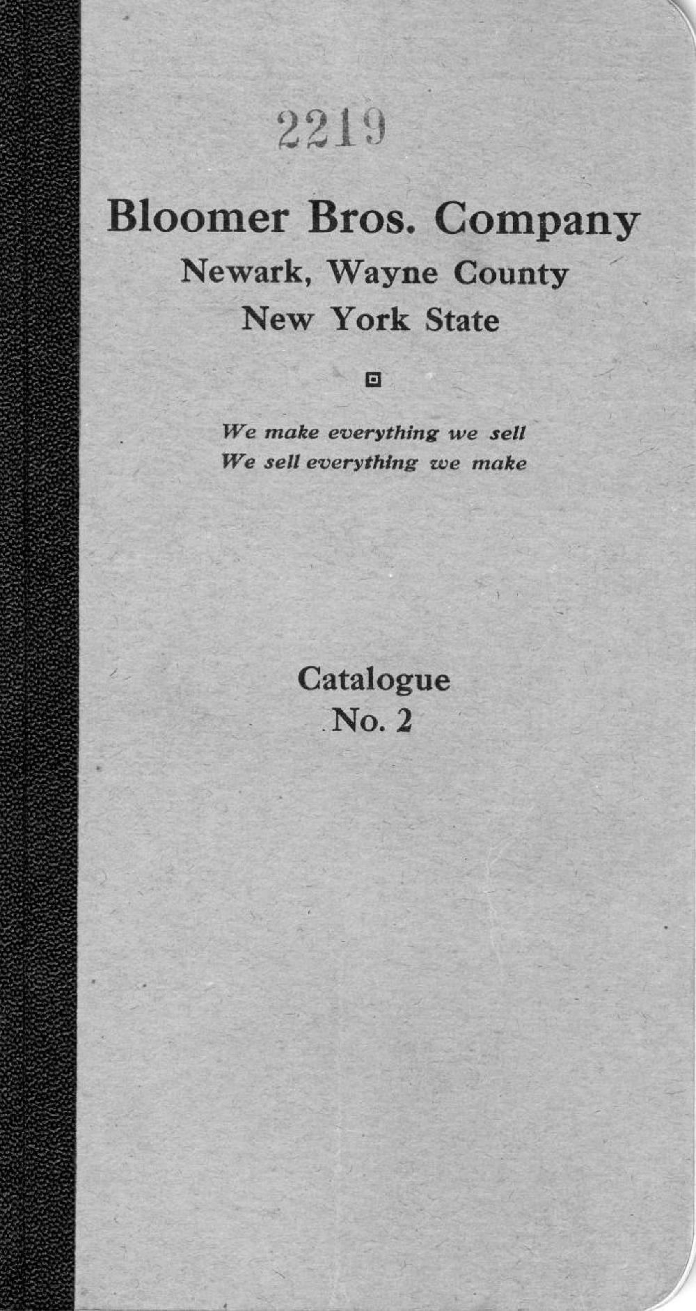 Bloomer Brothers Catalog of Paper Specialties, c. 1913 page 1