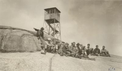 Load Forestry Students and Fire Tower, 1922 in Main Document Viewer