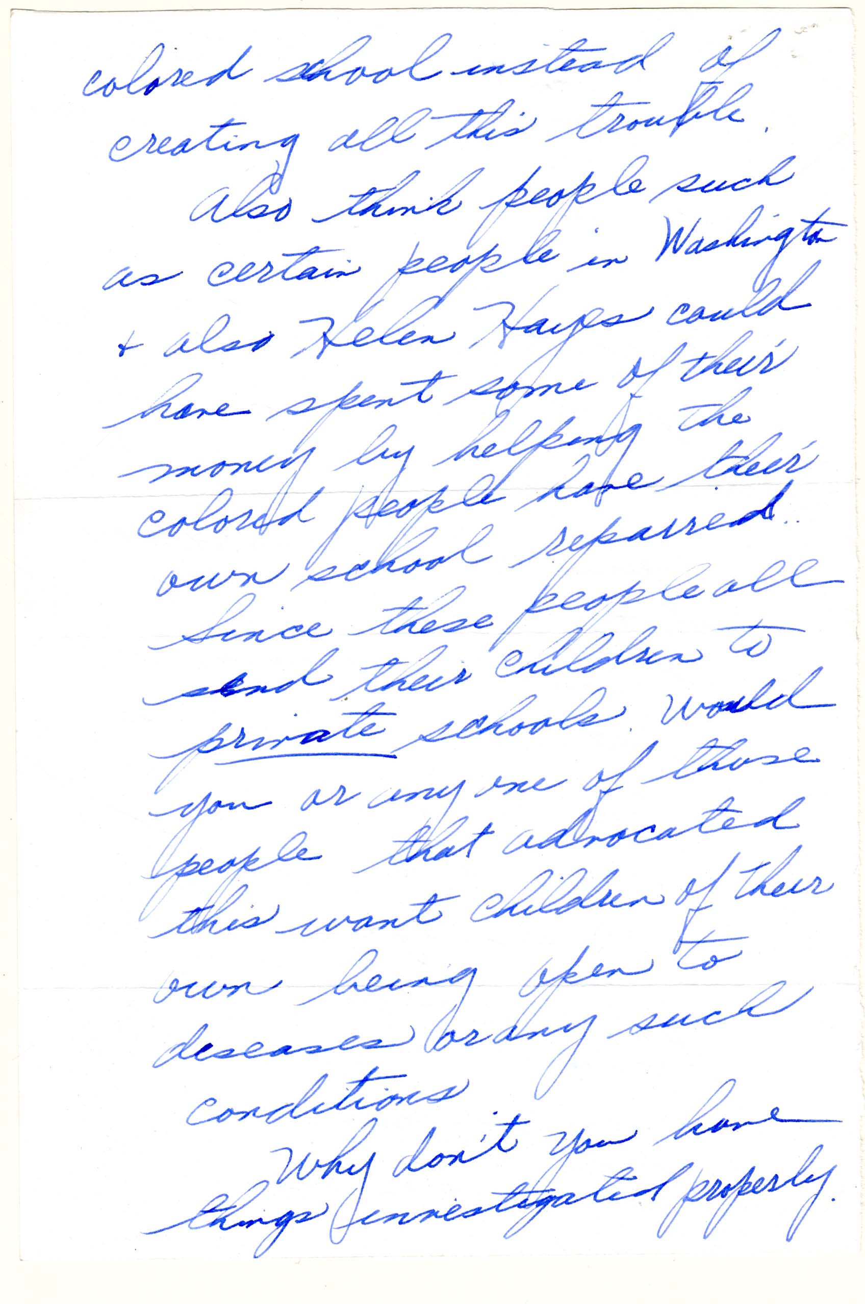 Letter from C.G. to the Education Commissioner Regarding the Hillburn Case page 3