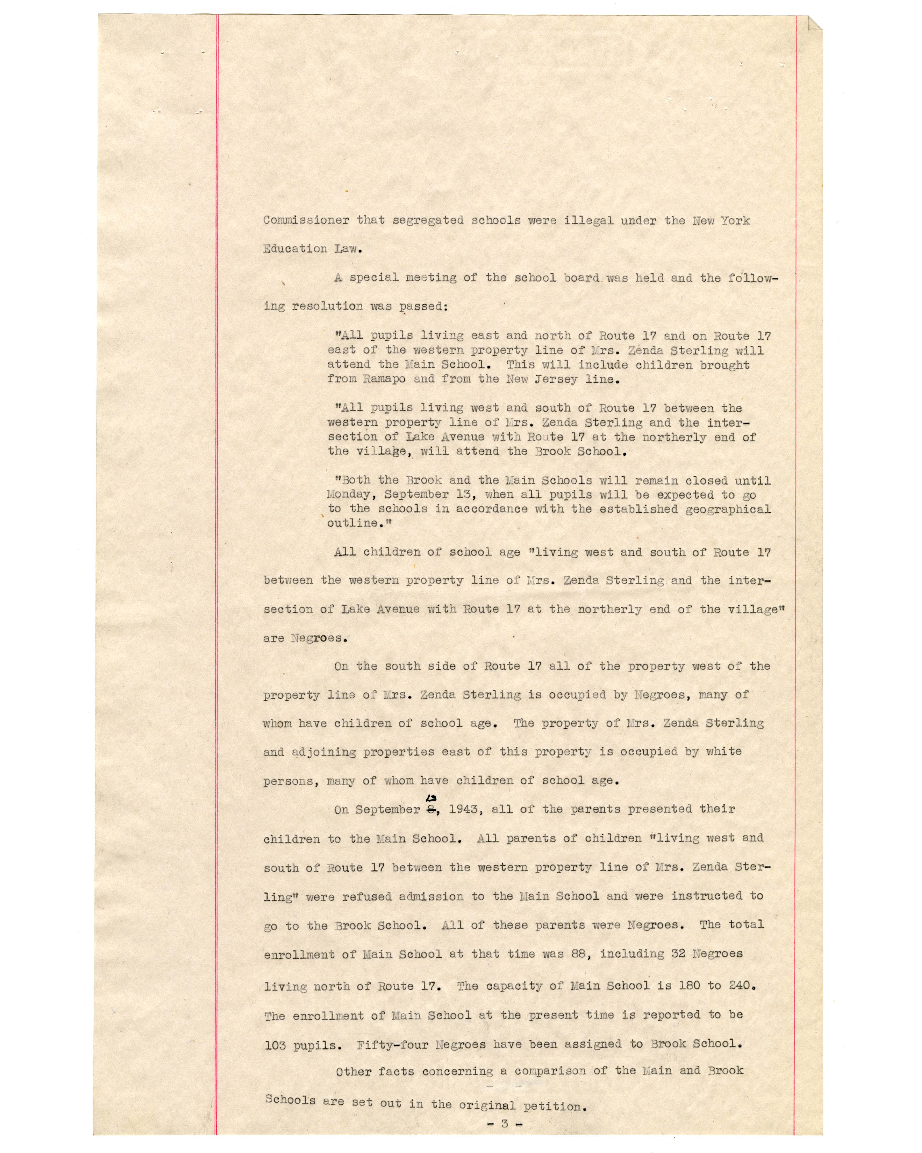 Memorandum Brief for Petitioners in the Hillburn Desegregation Case page 3
