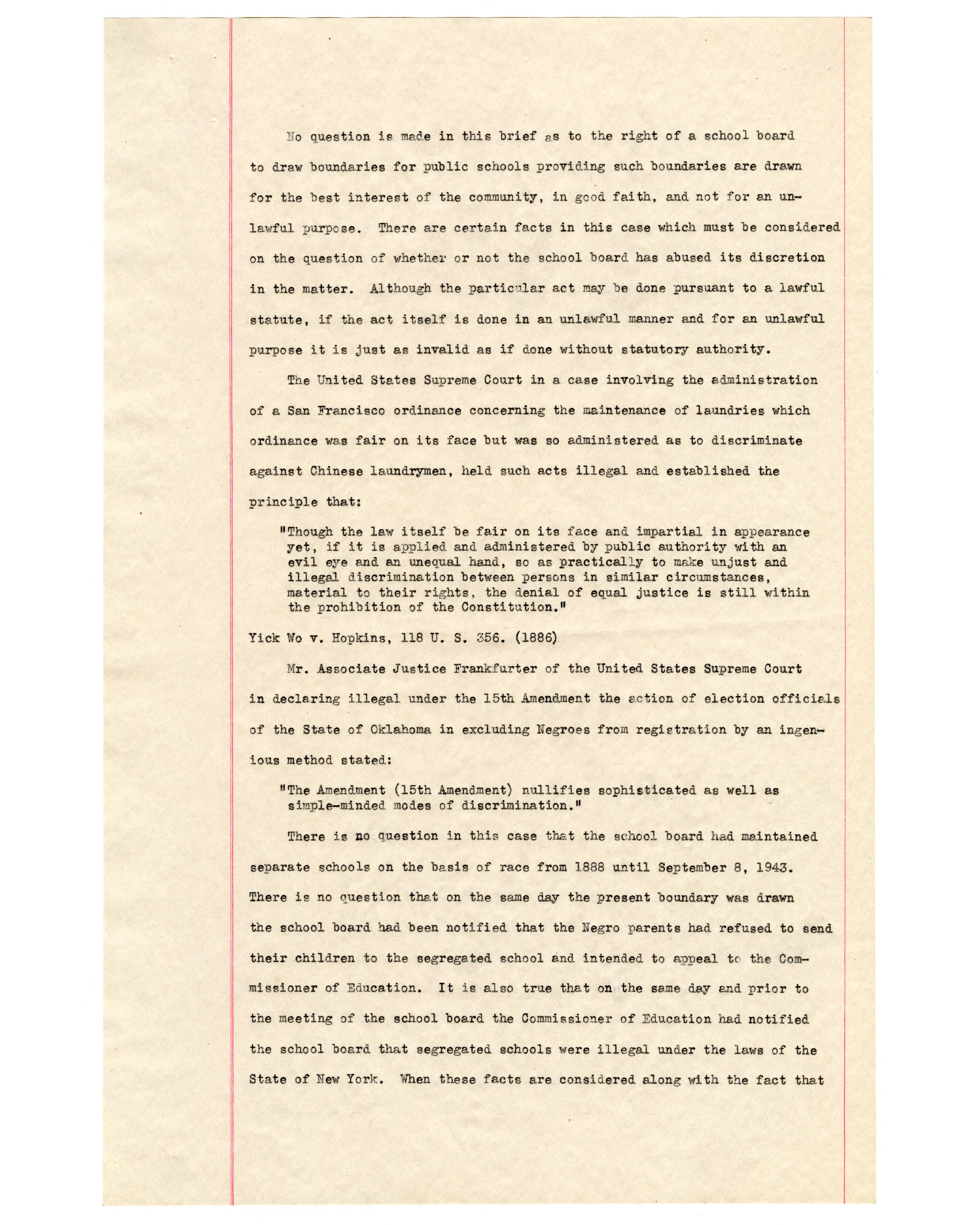 Memorandum Brief for Petitioners in the Hillburn Desegregation Case page 5