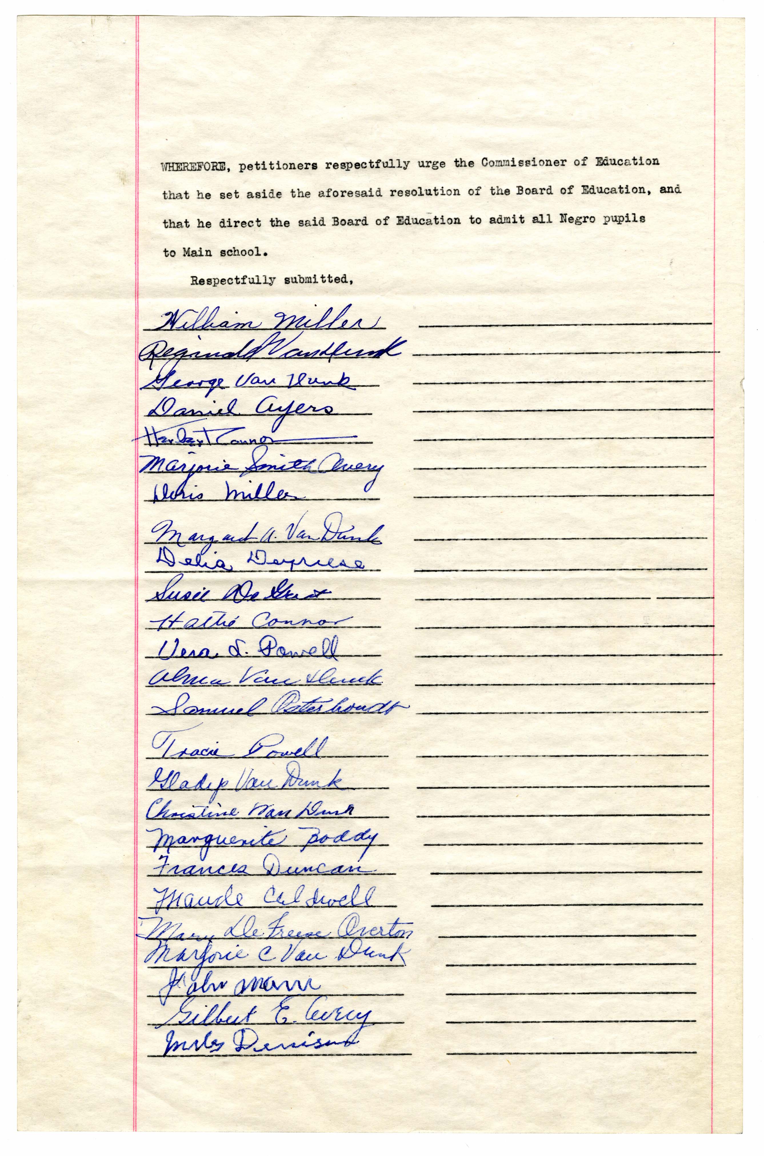 Petition of the Residents of the Village of Hillburn, Rockland County, New York to the Commissioner of Education page 4