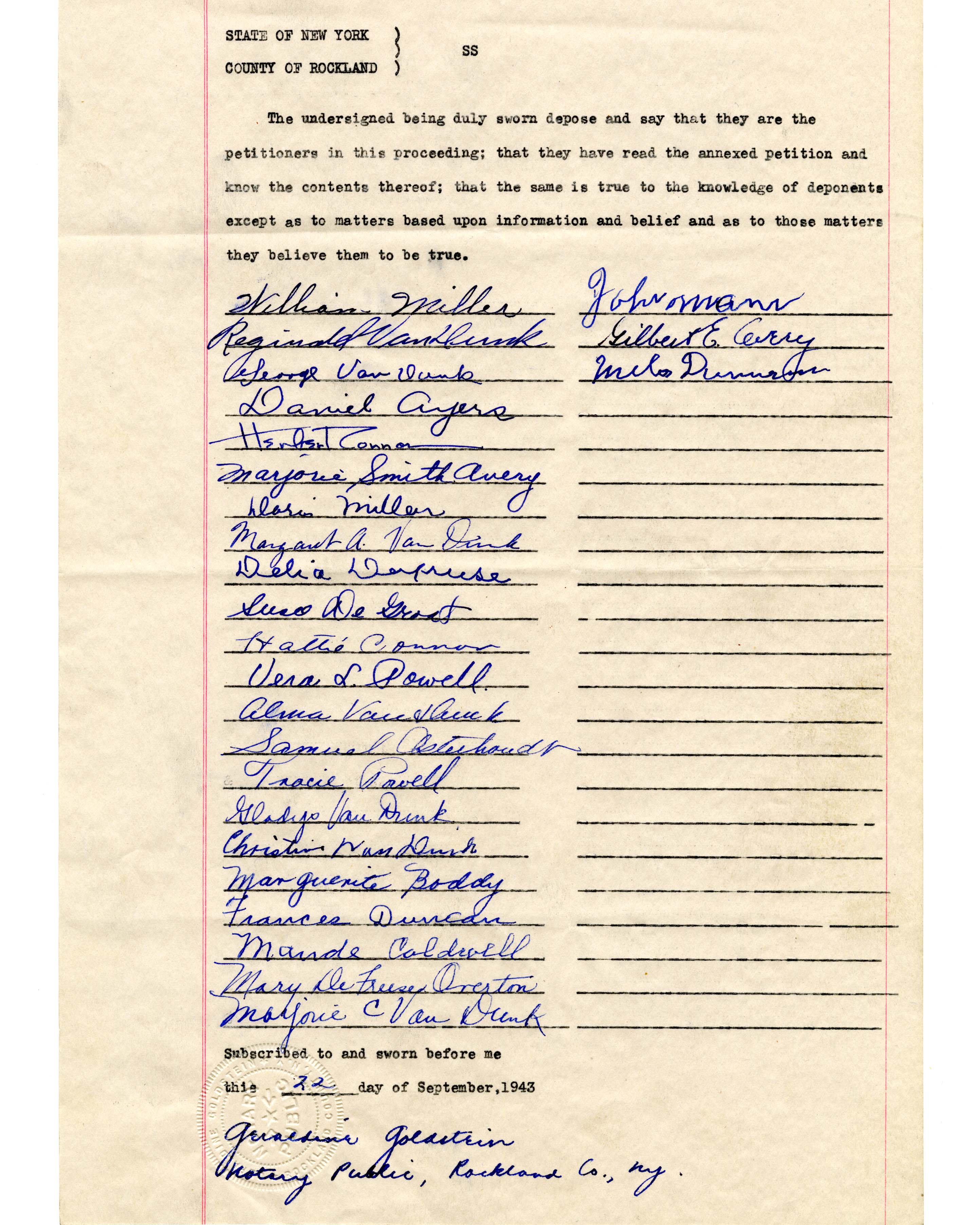 Petition of the Residents of the Village of Hillburn, Rockland County, New York to the Commissioner of Education page 5