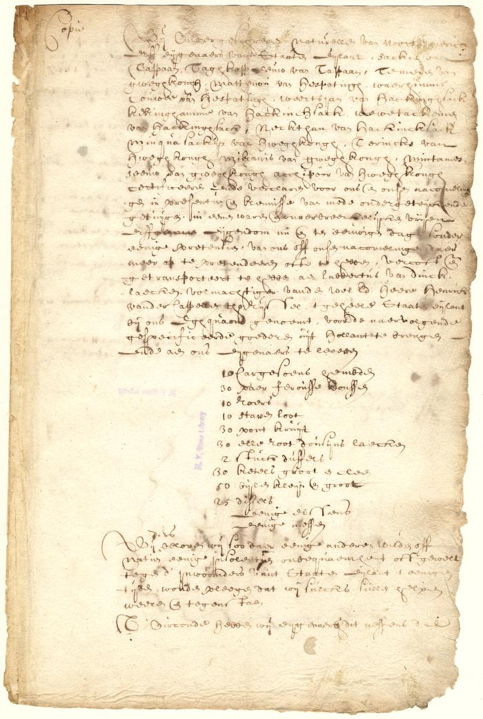 Indian deed for Staten Island page 1