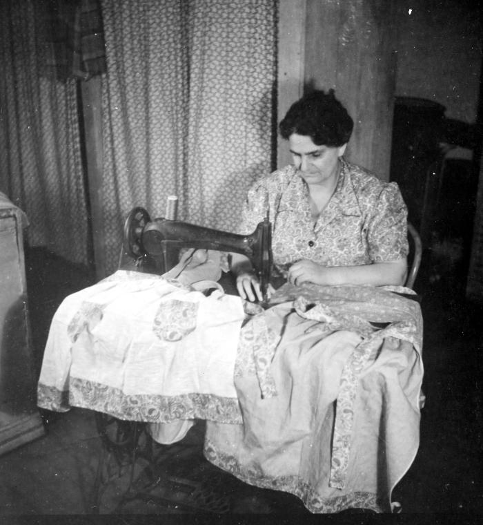 Woman Sewing page 1