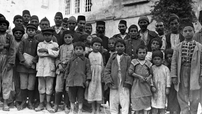 Armenian Refugees temporarily housed in a convent, Jerusalem, Palestine page 1