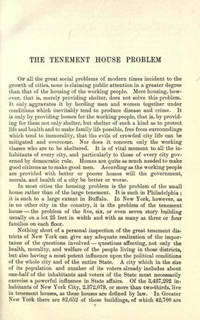 The Tenement House Problem, 1903 page 2