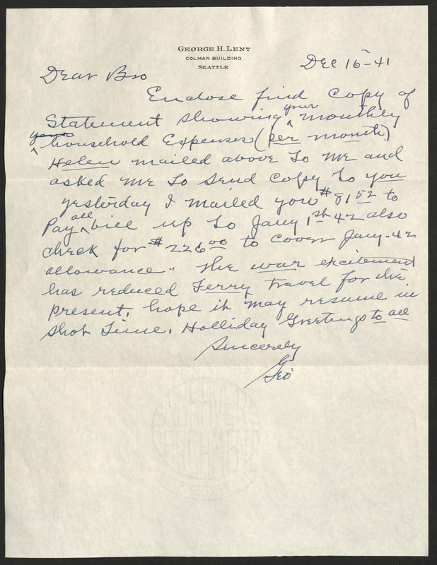 Letter. George Lent to this Brother, December 16 page 1