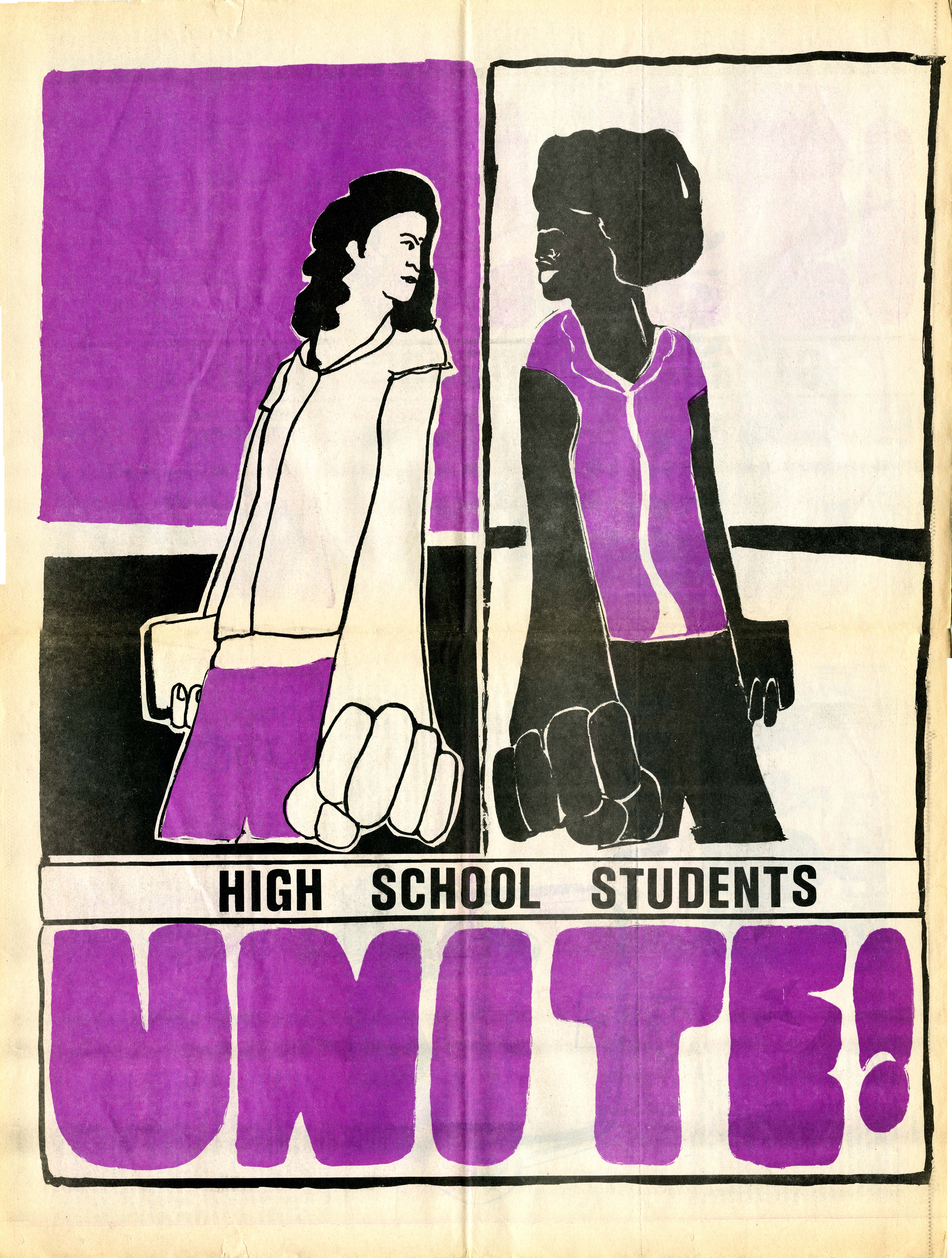 Centerfold from the Publication Cold Steel Encouraging High School Students to Unite page 1