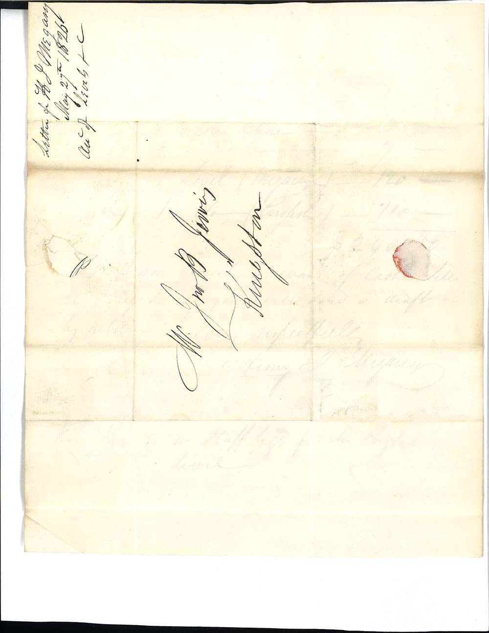 Letter from Henry I. Megasey to John B. Jervis, New York, May 27, 1826 page 3
