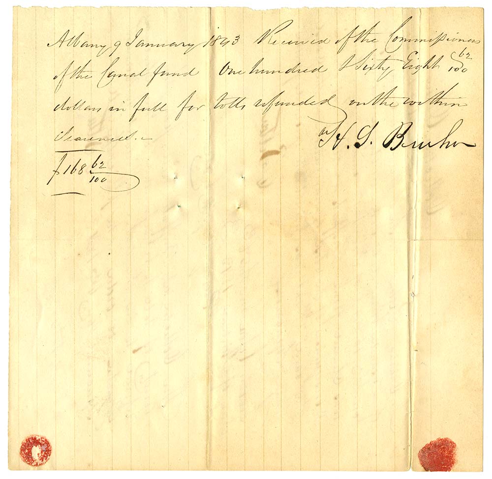 Inventory of the boat Equal Rights of Lysander; Charles Pelton, master, November 16, 1842 page 2
