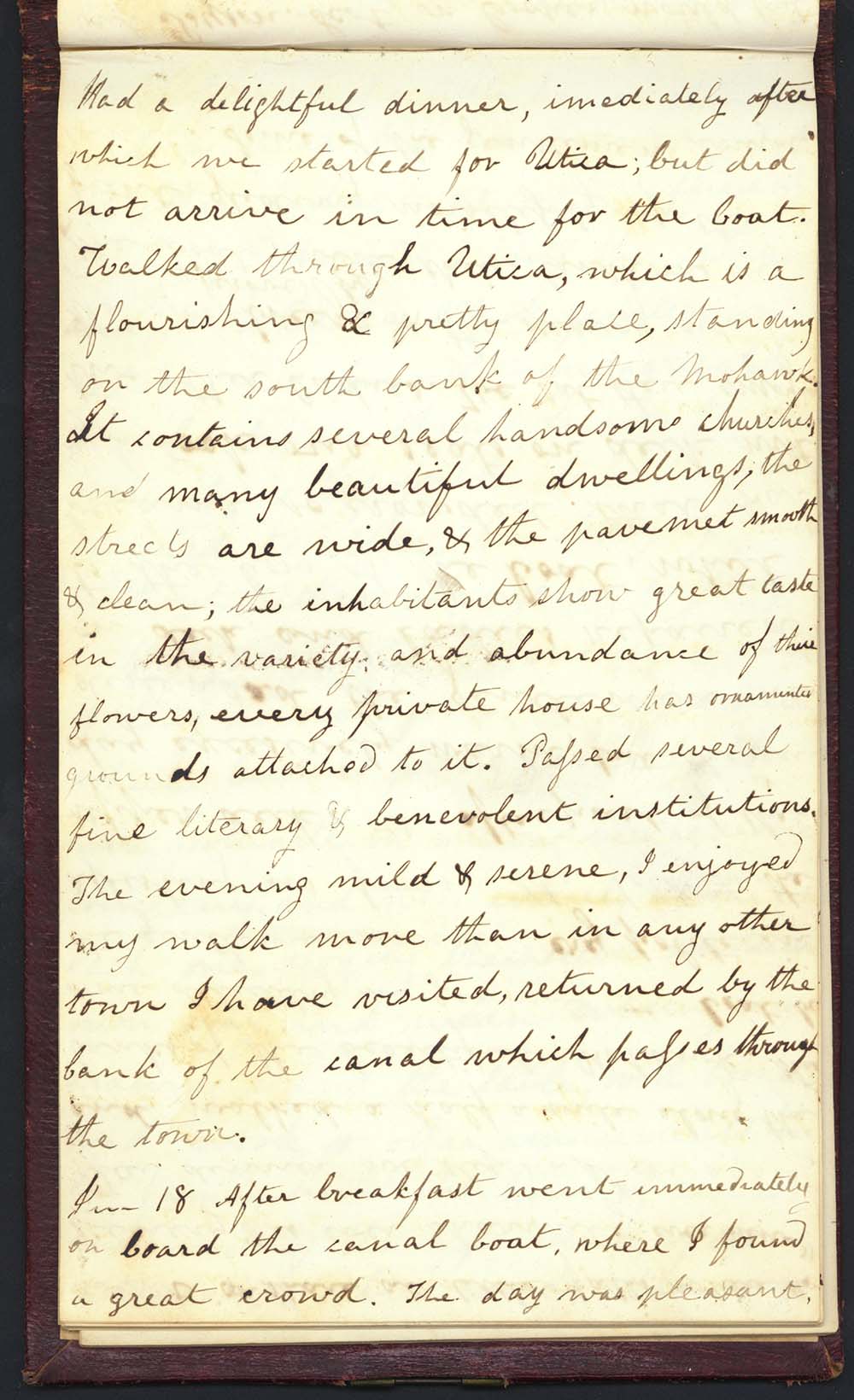 Travel journal of Clarissa Burroughs, 1835 page 7