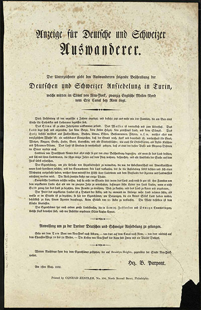 Broadside written in German and signed by H.B. Peirpon, May1, 1832 thumbnail page 2
