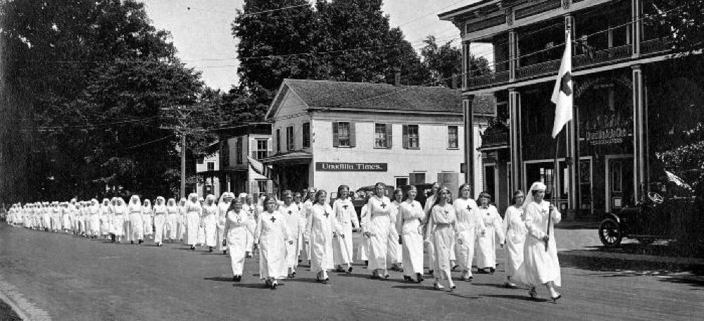 Women of the Unadilla Branch of the American Red Cross, World War I, c. 1917 page 1