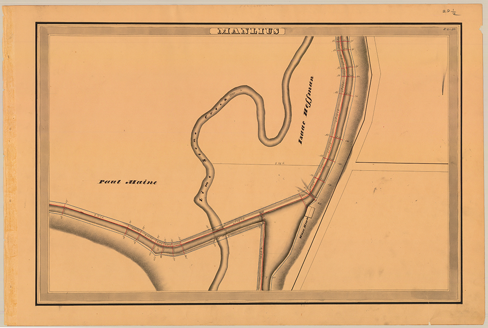 Map of Fayetteville, New York, by Homes Hutchinson, 1834 page 1