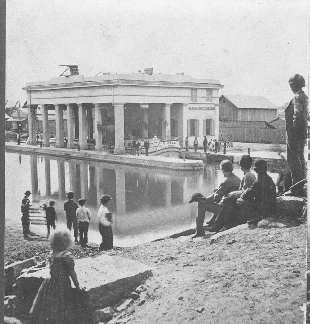 Photograph of the Rochester weigh lock building, c. 1870 page 1