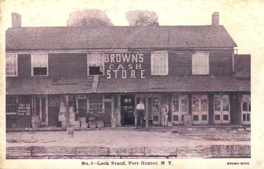Photograph of Brown's Cash Store, Fort Hunter, New York, at Lock 30, c. 1900 page 1