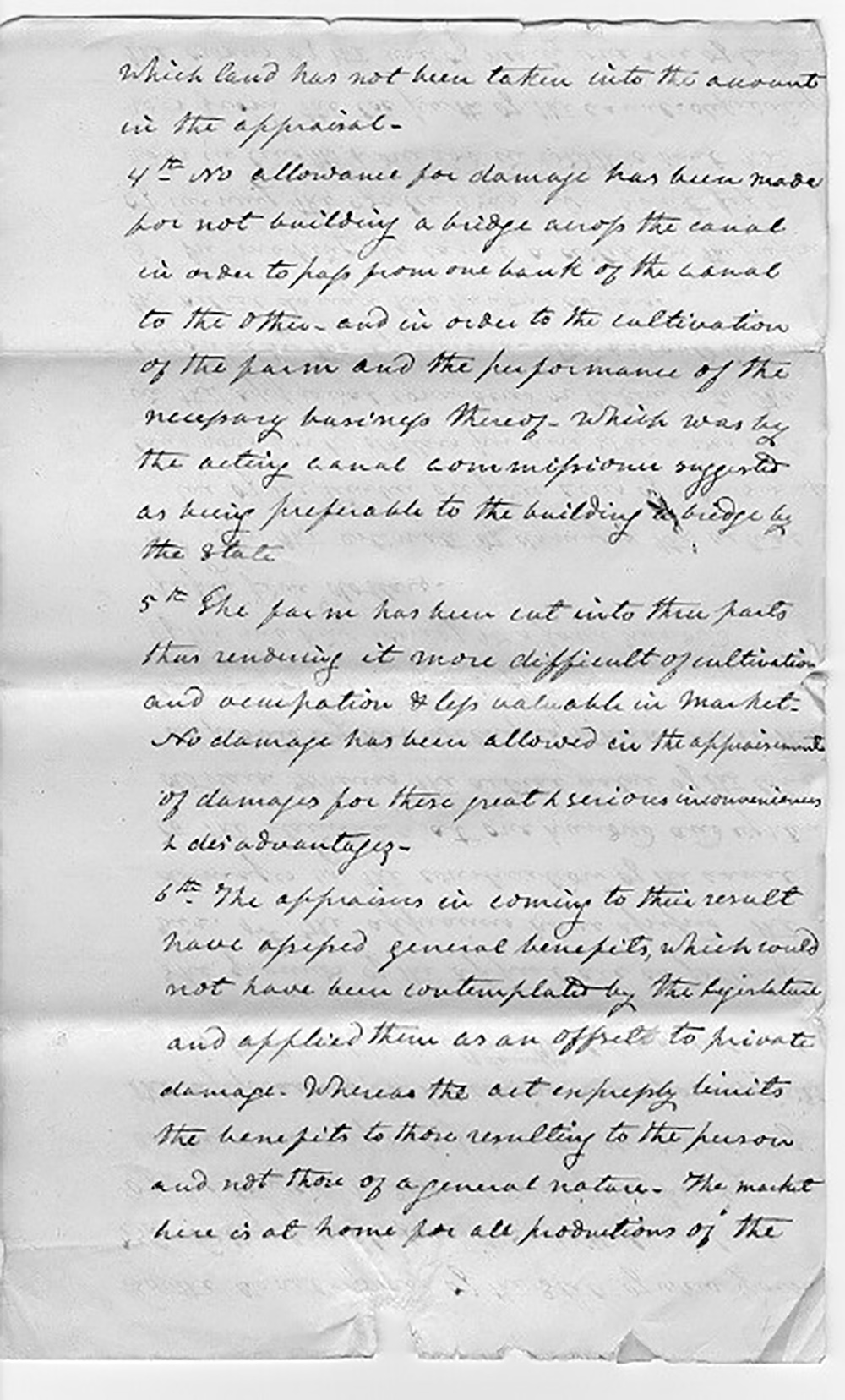 Petition to the canal board from Tilley and Elizabeth Greenleaf of Eaton, Madison County, August 7, 1838 page 2