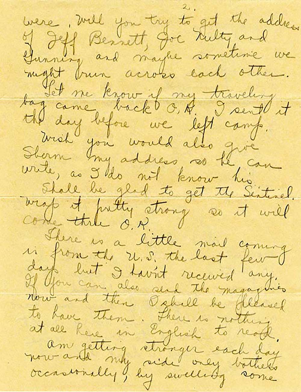 Joseph Lawton Letter page 3