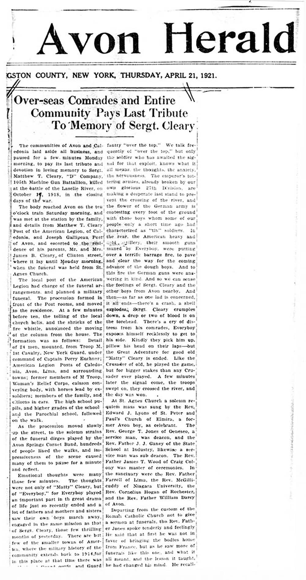 Matthew Cleary Article page 1