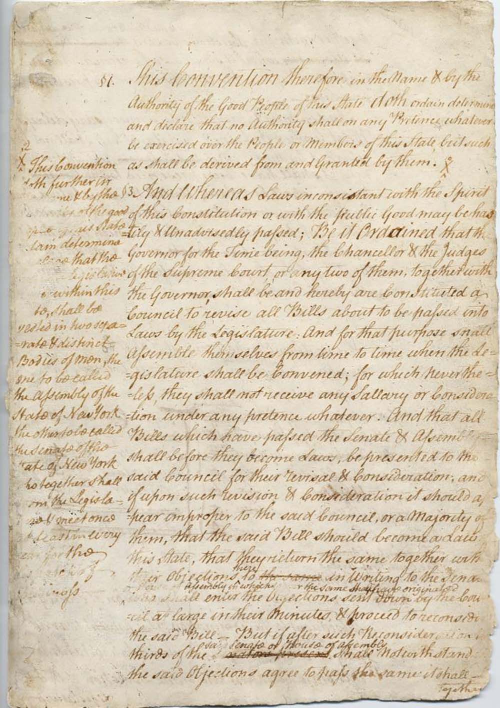 First Constitution of the State of New York page 3