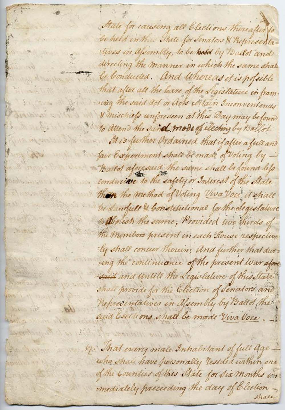 First Constitution of the State of New York page 6