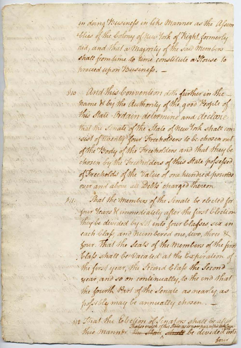 First Constitution of the State of New York page 8