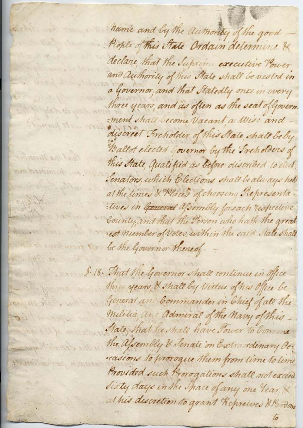 First Constitution of the State of New York page 12