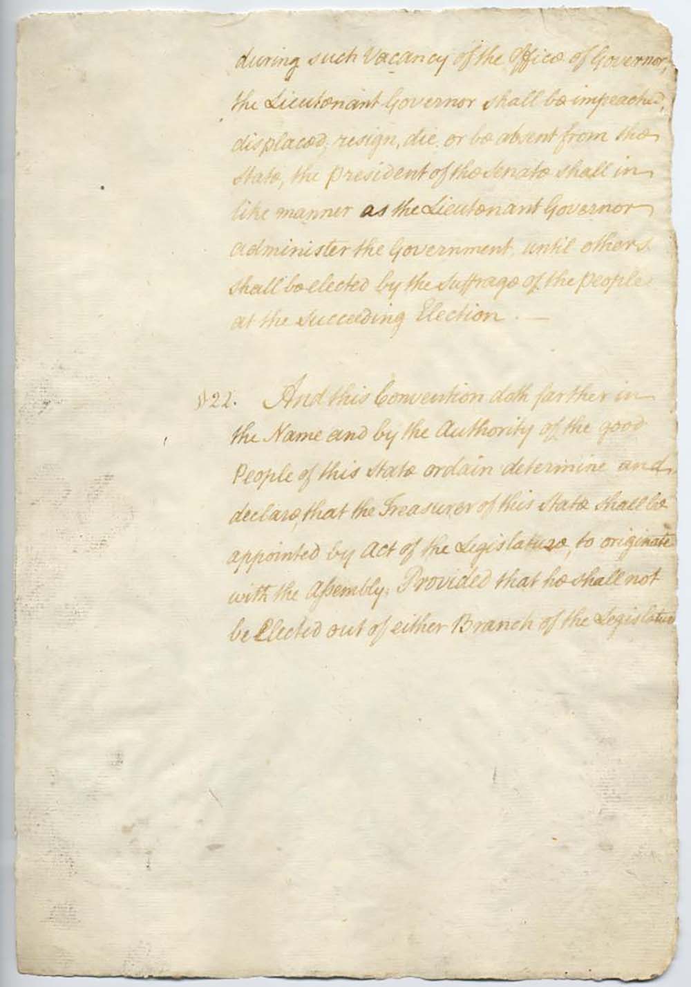 First Constitution of the State of New York page 15