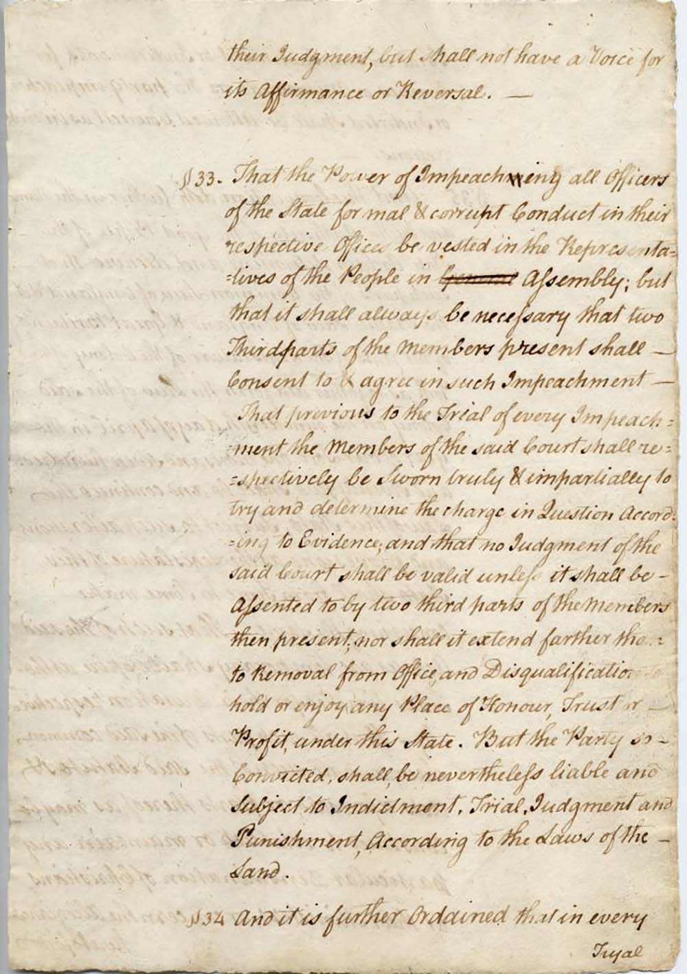 First Constitution of the State of New York page 20
