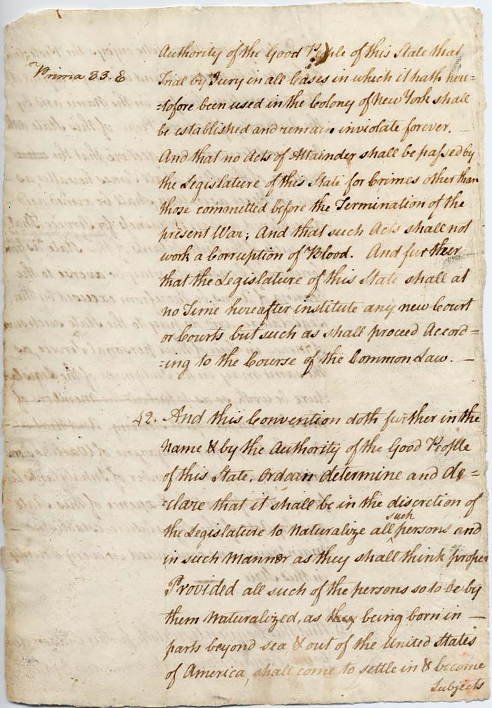 First Constitution of the State of New York page 27
