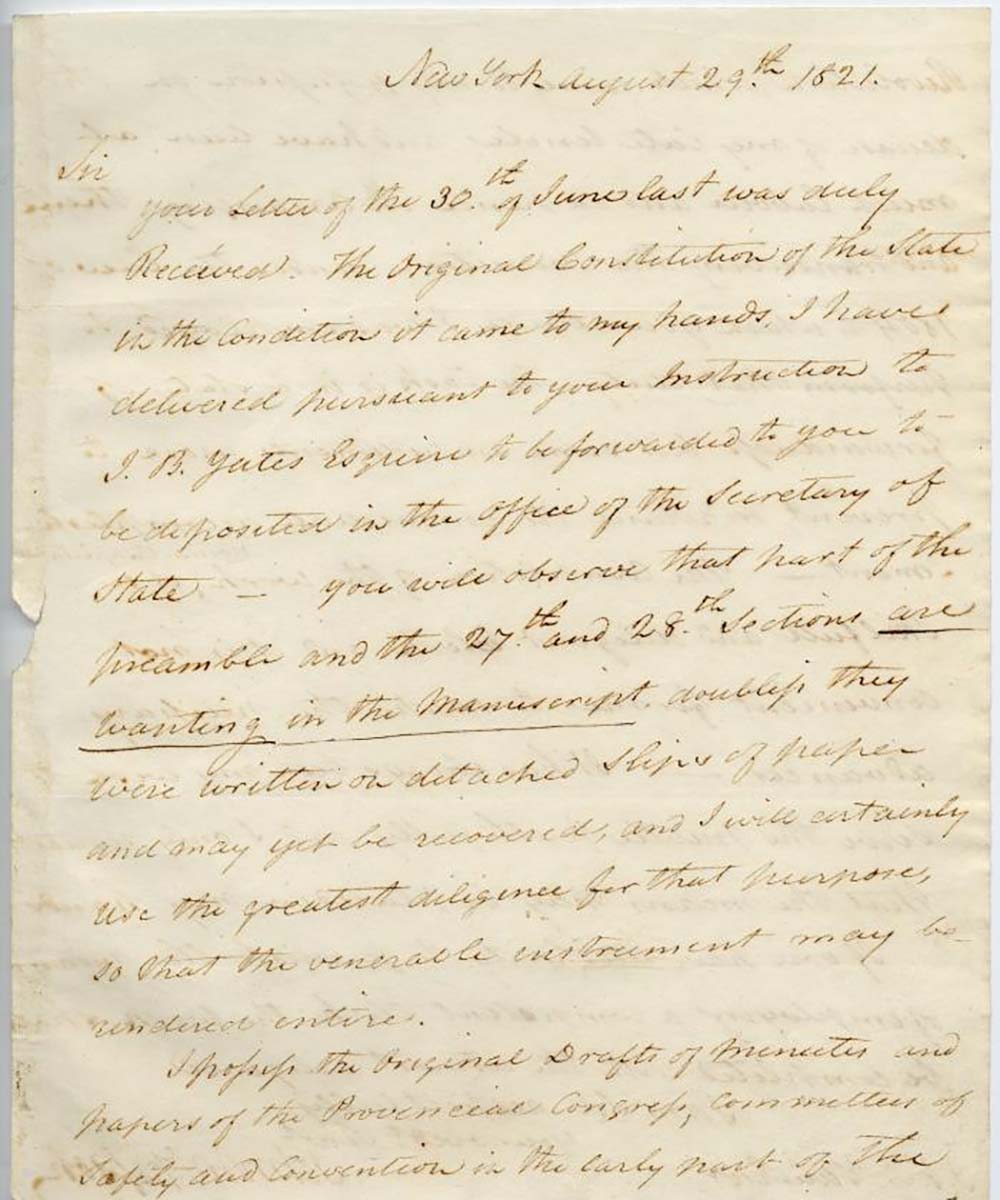 First Constitution of the State of New York page 29