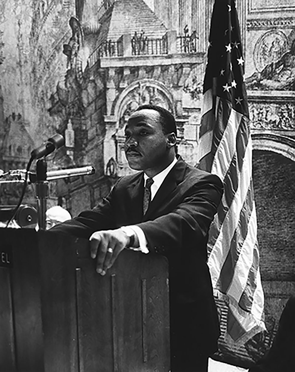 Photograph of Martin Luther King, Jr. Speaking, 1962 page 1