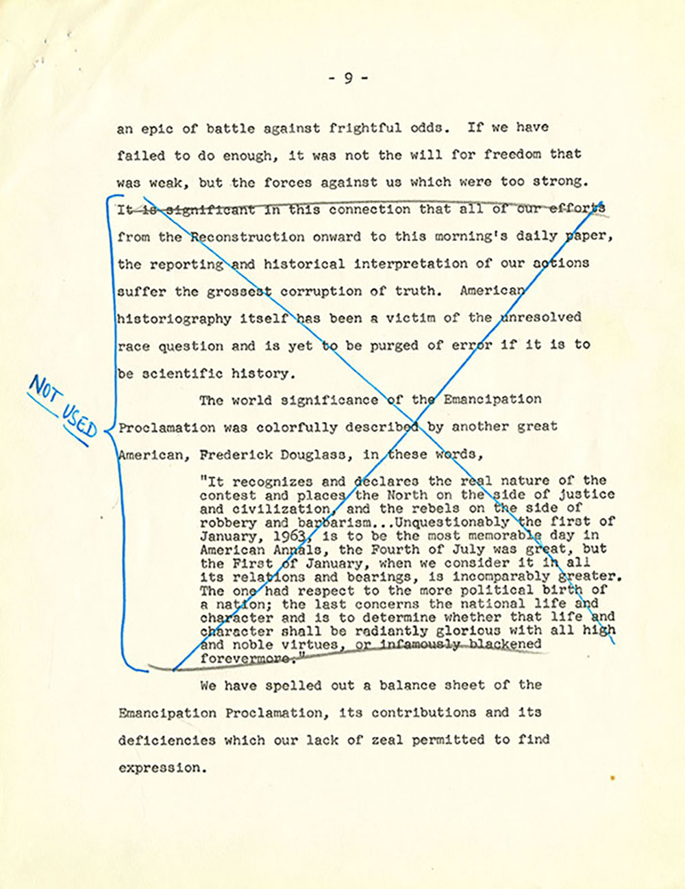 Address of the Reverend Dr. Martin Luther King, Jr. page 9