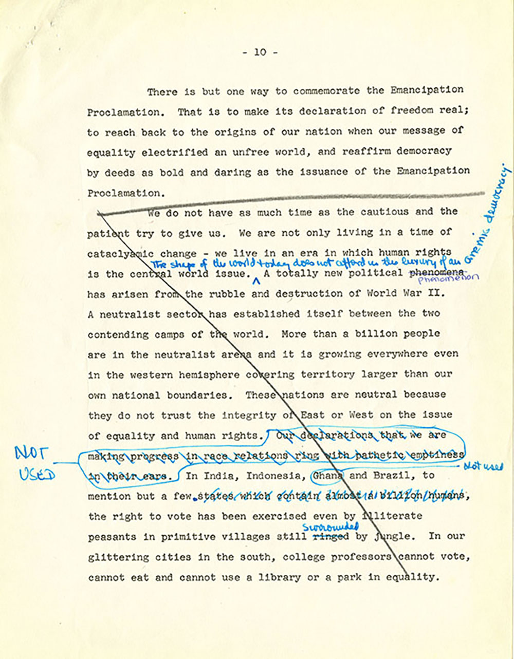 Address of the Reverend Dr. Martin Luther King, Jr. page 10