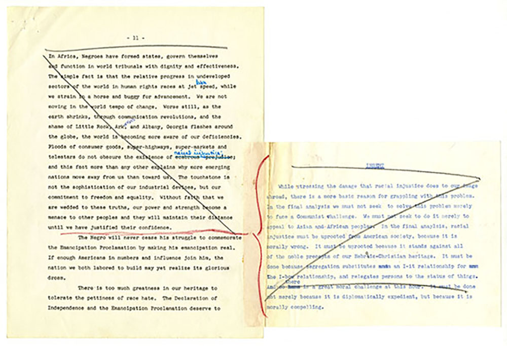 Address of the Reverend Dr. Martin Luther King, Jr. page 11