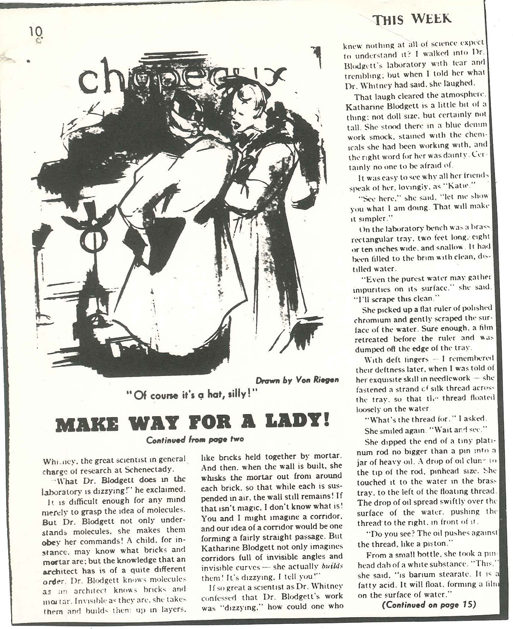 "Make Way for a Lady!" Article on Katharine Burr Blodgett page 2