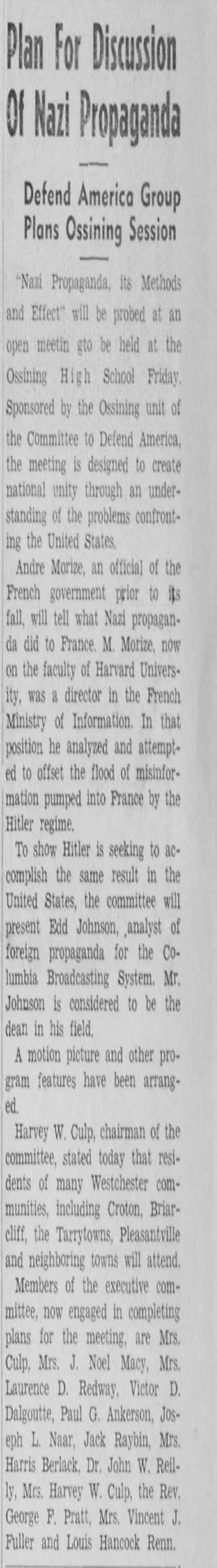 Plan For Discussion of Nazi Propaganda page 1