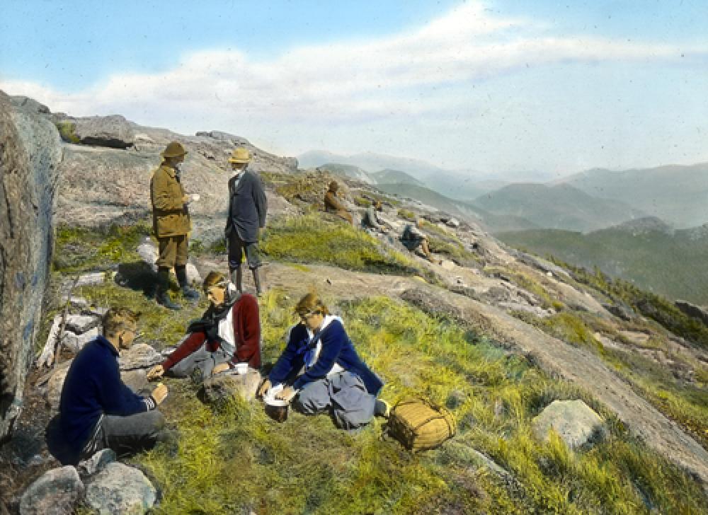 Lunch on Mount Marcy, Adirondack Mountains, New York, 1919 page 1