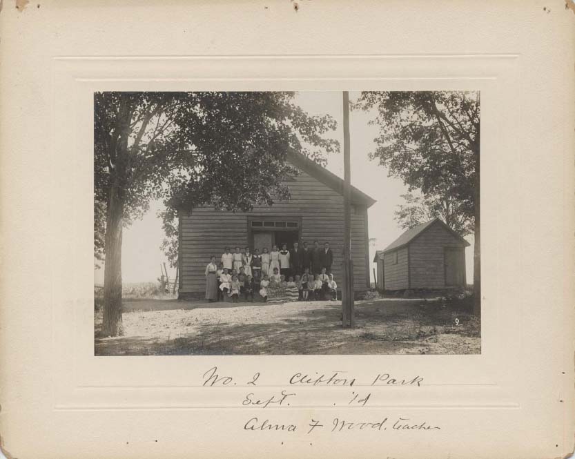 School No. 2, Grooms Corners, 1914, Alma Wood, Teacher page 1